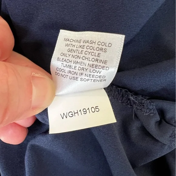 NWT Lady Hagen Solid Navy Blue UV UPF 50+ Long Sleeve Golf Dress, size XL - Picture 9 of 10